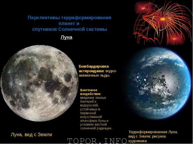 Процесс терраформирования Луны Процесс терраформирования Луны