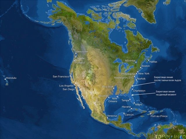 Северная Америка после глобального потепления