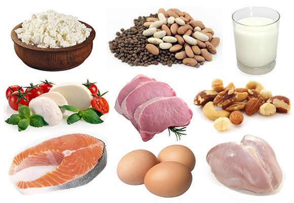 Продукты, содержащие белок